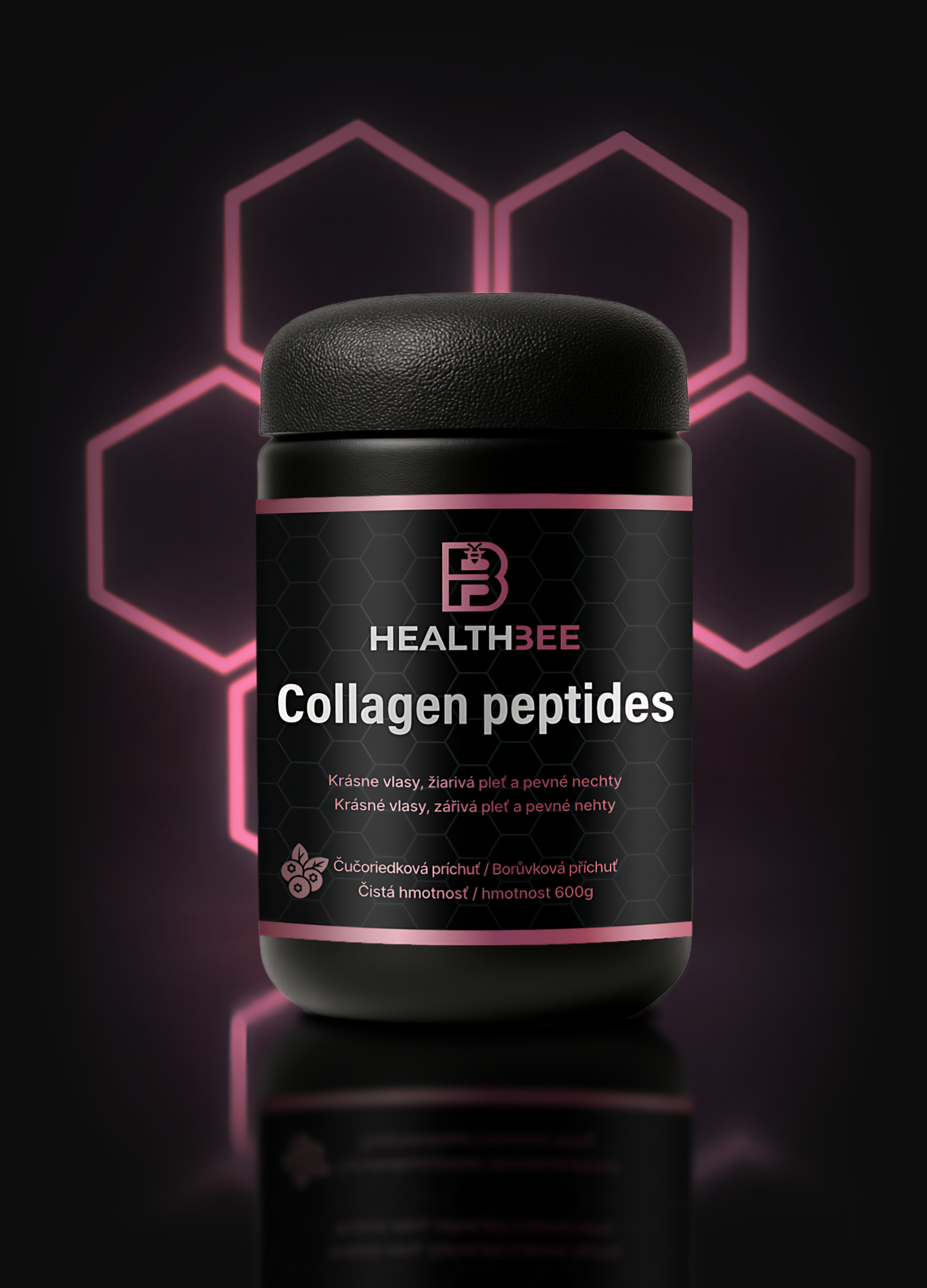 Kolagen Peptides 600g Jahoda Borůvka